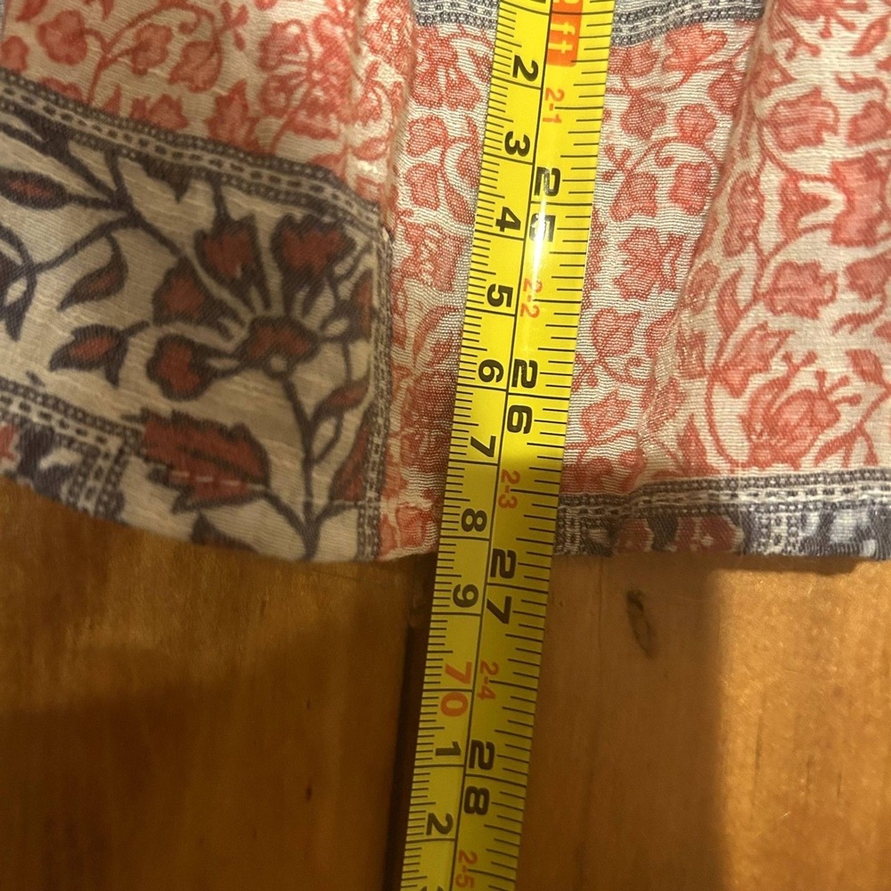 Como Vintage Boho Peasant Patchwork Style Top-Blu… - image 6